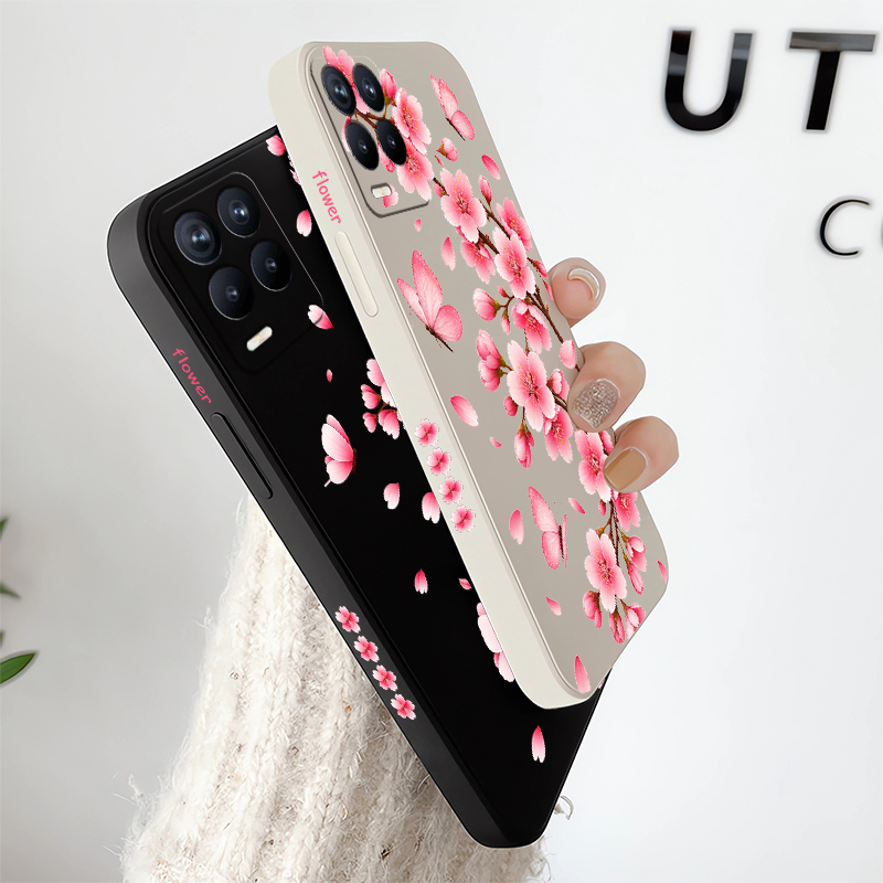 Pink Flower Print Phone Case F - Realme Note 50 评论和价格