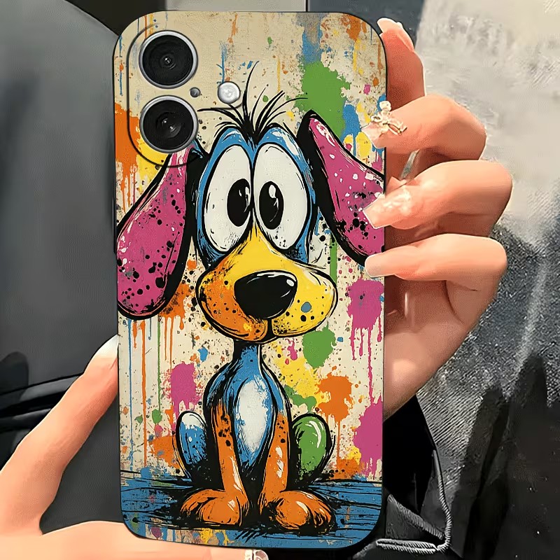 Graffiti Colored Puppy TPU Pho - Apple Iphone 15 Pro Max 评论和价格
