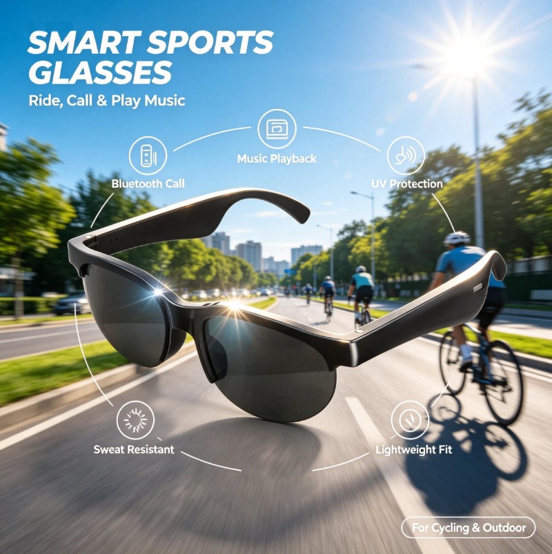 Smart Audio Sunglasses Bluetoo - Smart Glasses Lens 评论和价格